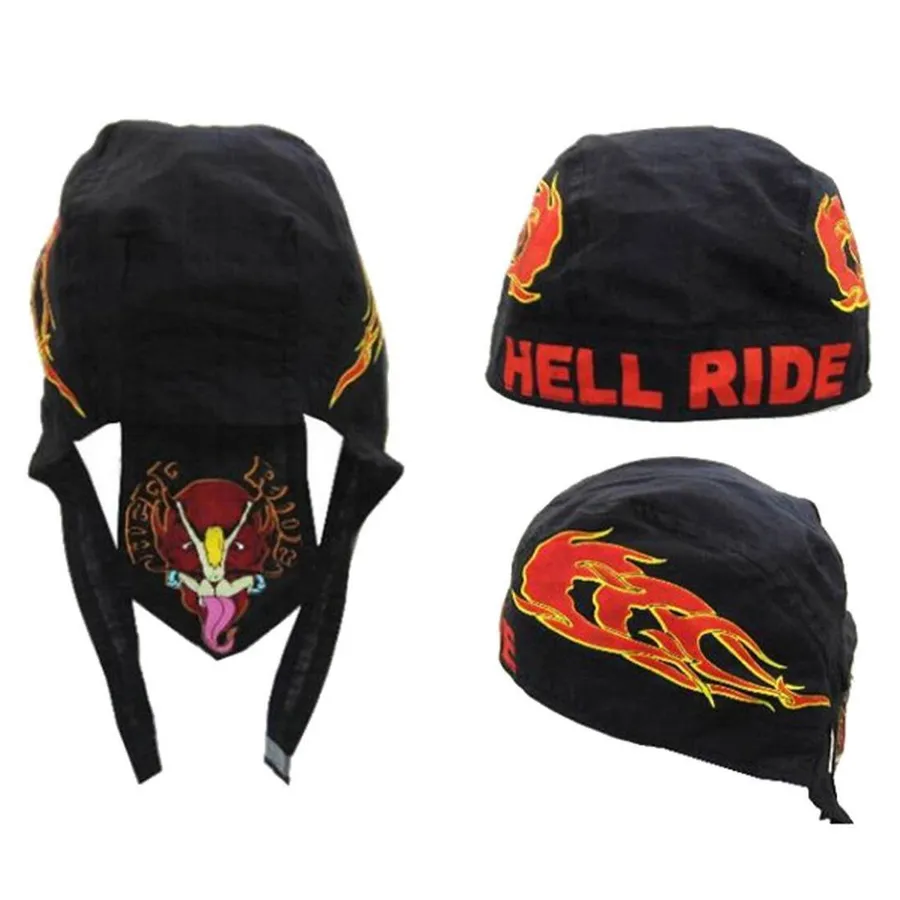 Hell Ride Bandanna Cap — wholesale Apparel & Accessories by the case