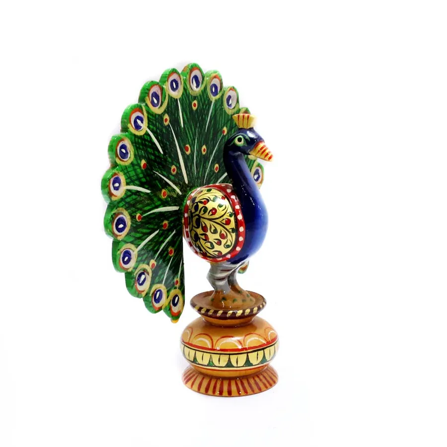 Wooden Beautiful Design Peacock For Home Decores — wholesale Home & Décor by the case