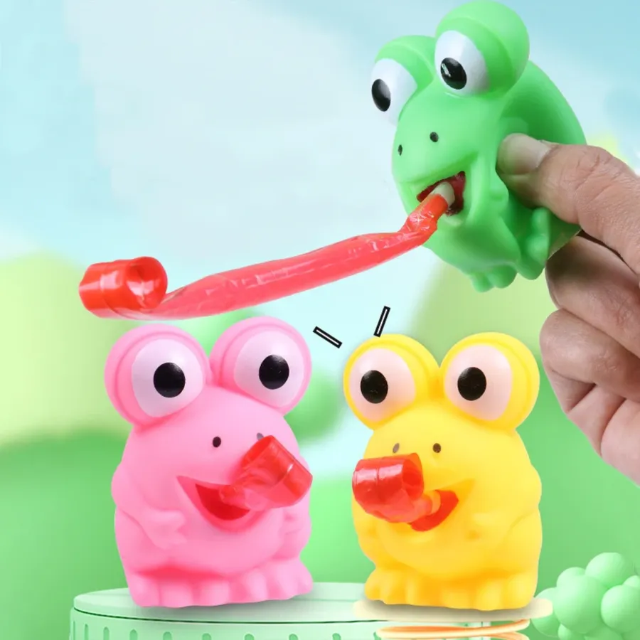 Sticky Tongue Frog Toy – Funny Stress Relief Fidget Gift — wholesale Fidgets & Sensory by the case