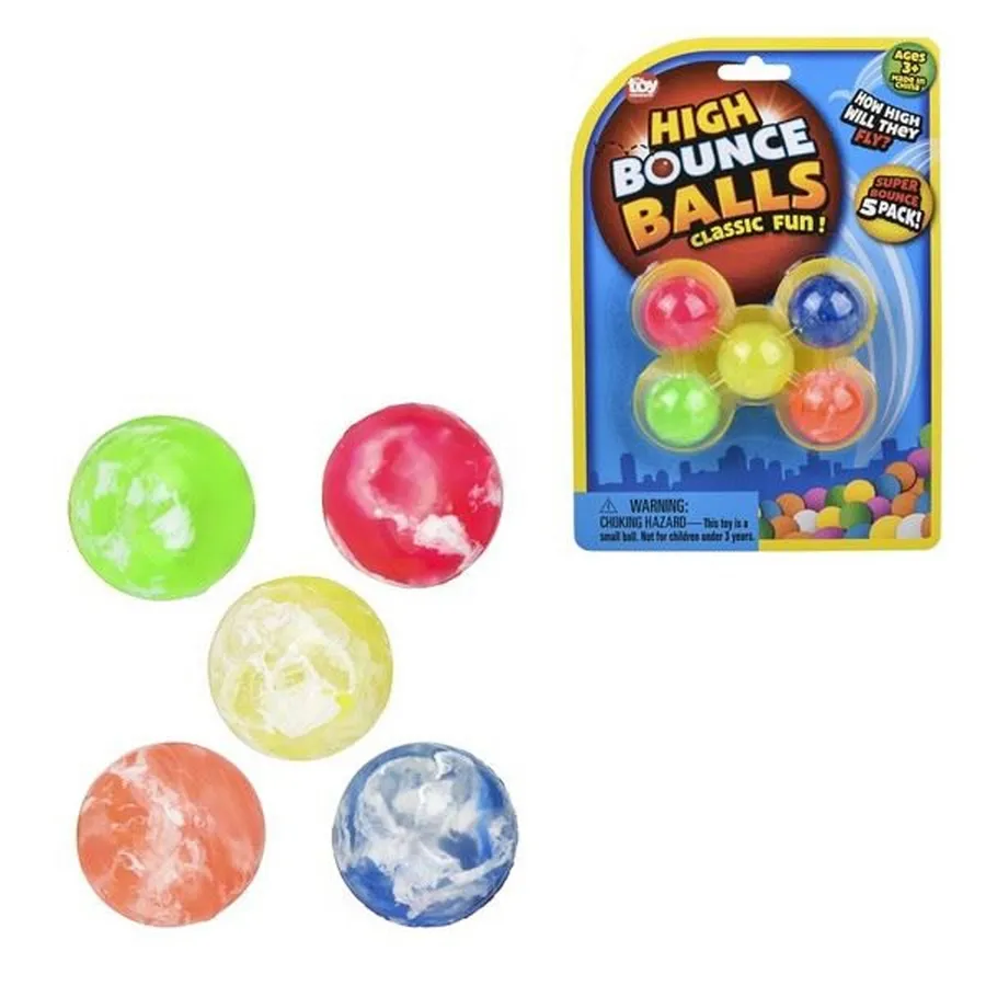 Mini Marble High Bouncy Balls: Assorted Keeraft Home Gifts — wholesale Home & Décor by the case
