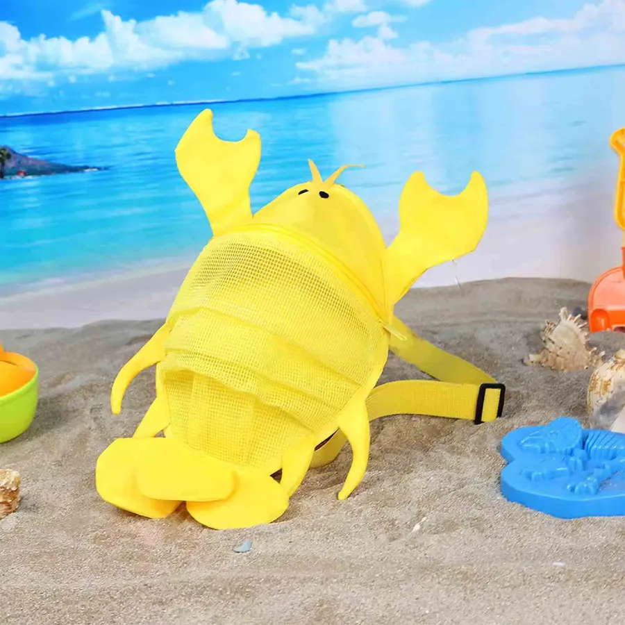 Sea Shell Shape Beach Mesh Bag For Kids - Assorted — wholesale Bags & Backpacks by the case
