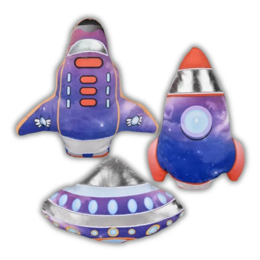 Soft Plush Cute Spaceship Kids Toy - Assorted — wholesale Plush & Squishies by the case
