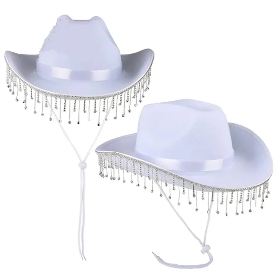 Cowgirl Diamond Tinsel Hat For Women's — wholesale Apparel & Accessories by the case