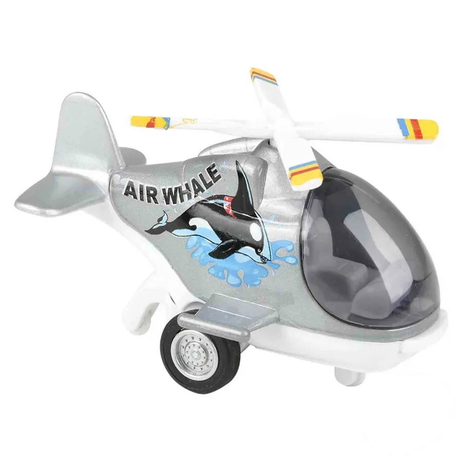Die Cast Pull Back Mini Helicopter Kids Toy — wholesale Toys & Games by the case