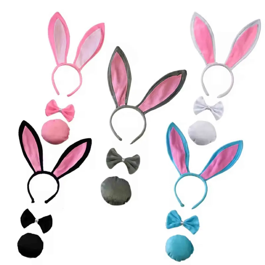 Rabbit Animal Headband 3pcs Set For Kids — wholesale Apparel & Accessories by the case