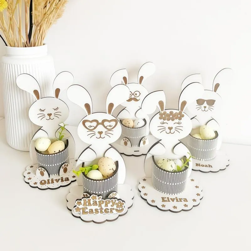 Easter Rabbit Themed Egg Holder For Decor - Assorted — wholesale Seasonal & Holiday by the case