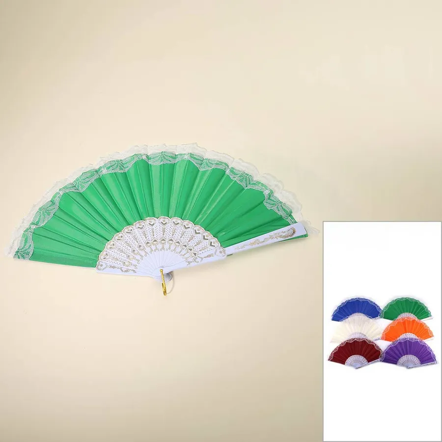 Trim Folding Hand Fans - Assorted — wholesale More Wholesale Goods by the case
