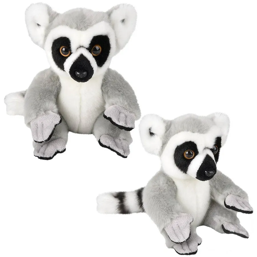 Wild Stuffed Tailed Lemur Kids Toy — wholesale Plush & Squishies by the case