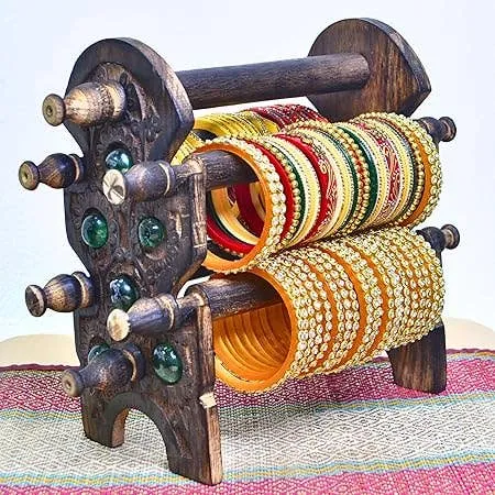 Handicraft Wooden Bangle Stand for Home Decore — wholesale Home & Décor by the case