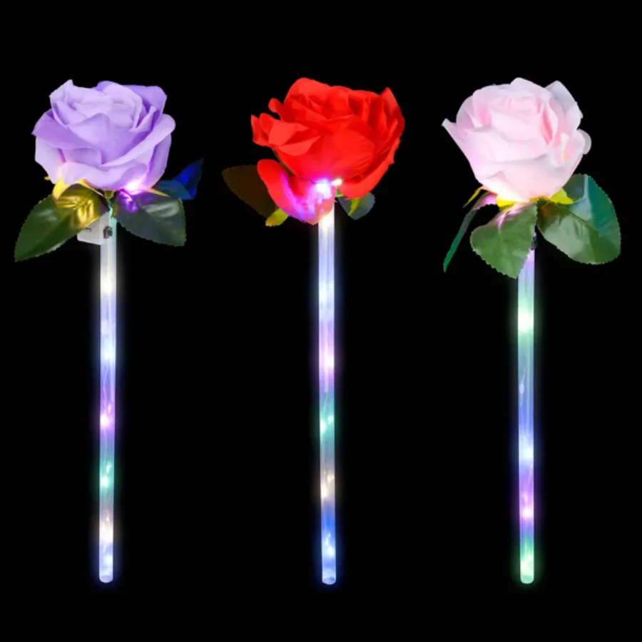 Holiday Light-Up Rose Wand Kids Toy — wholesale Seasonal & Holiday by the case