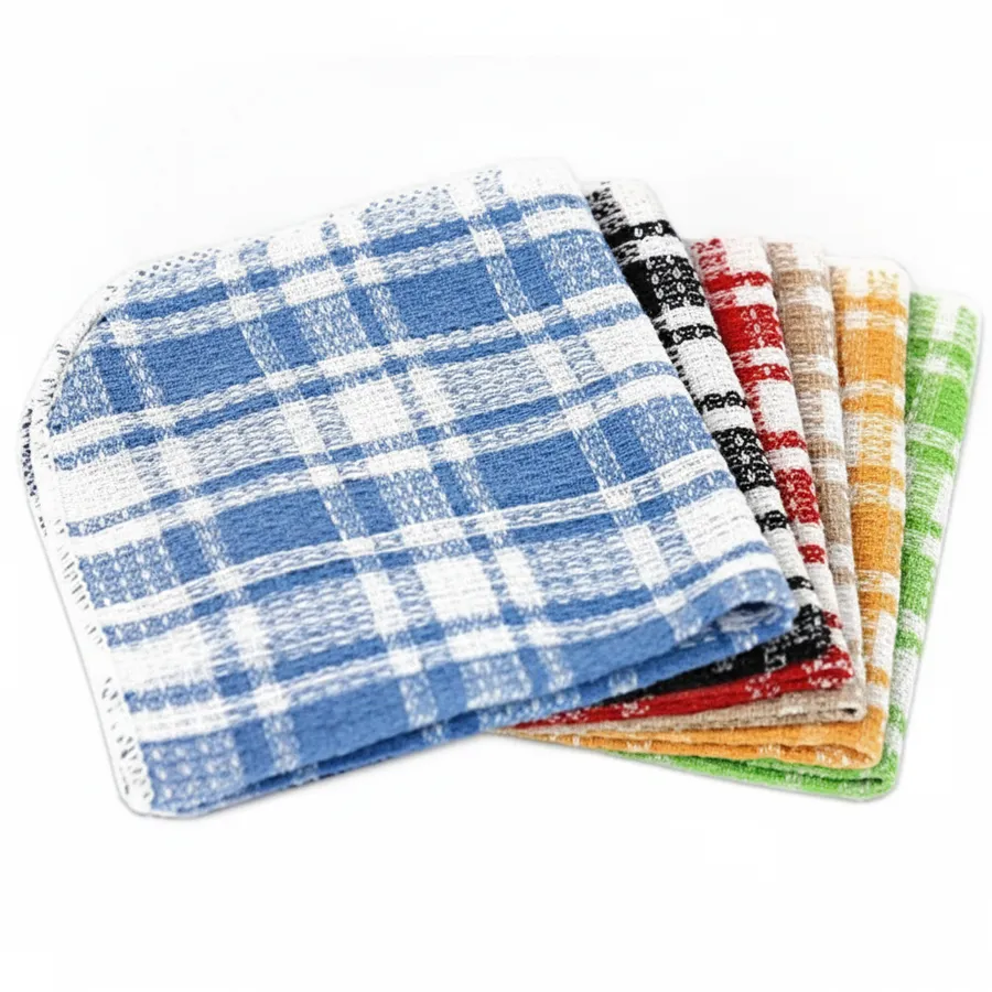 Waffle Weave Kitchen Dishcloths - Assorted 12x12 Cotton Cleaning Cloths for Everyday Home Essentials — wholesale Kitchen & Drinkware by the case
