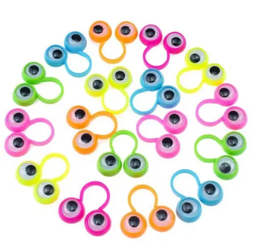 Eye Finger Puppets Plastic Rings - Assorted — wholesale More Wholesale Goods by the case