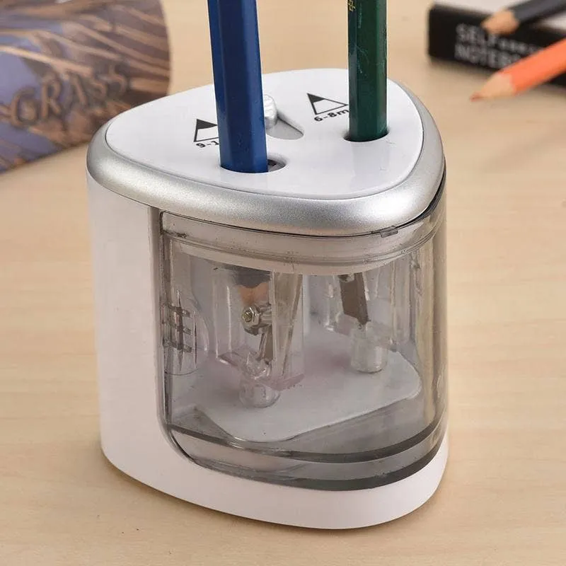 Automatic Plastic Pencil Sharpener For School Supplies — wholesale Stationery & Office by the case
