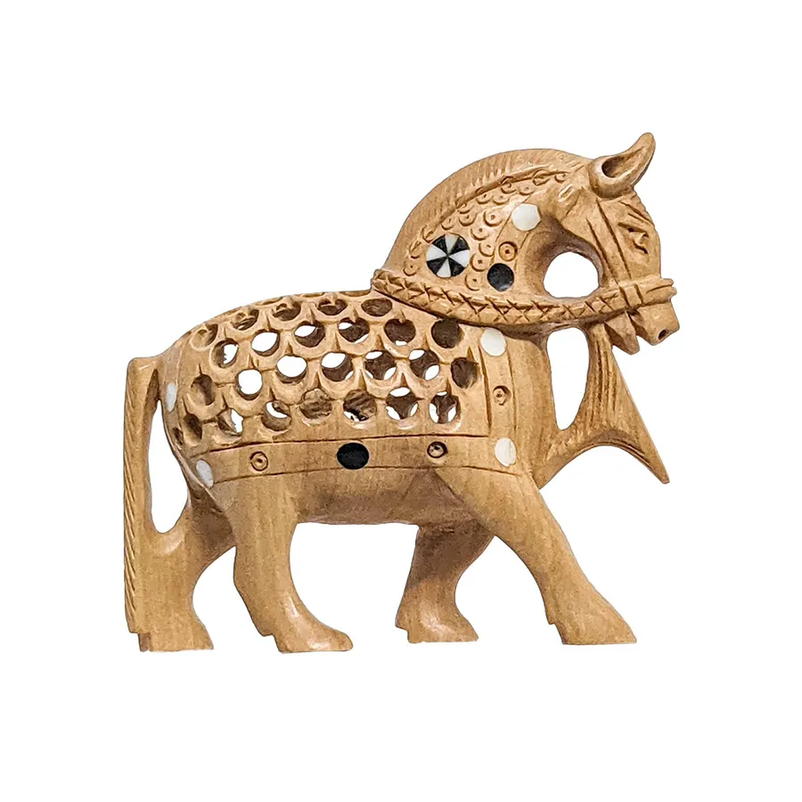 Handcrafted Wooden Horse Jali Design - E Keeraft Home Gifts — wholesale Toys & Games by the case