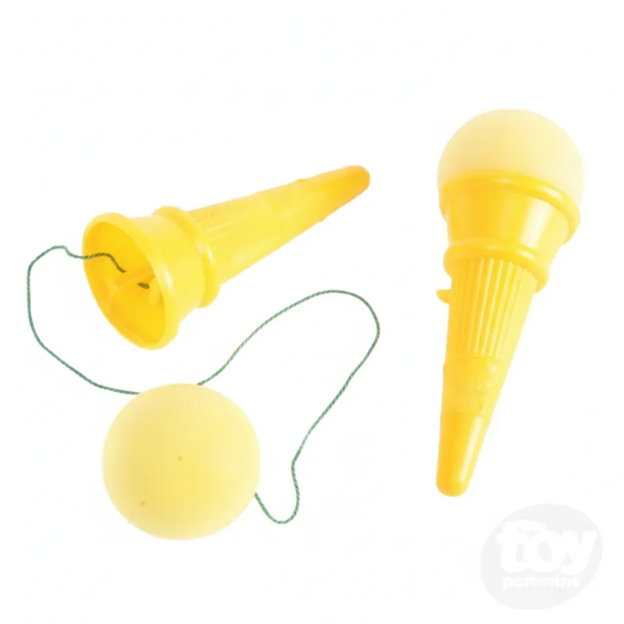 Foam Ice Cream Cone Launcher Toy - Retro Novelty Toys for Kids Party Favors and Prizes — wholesale Party & Gifts by the case