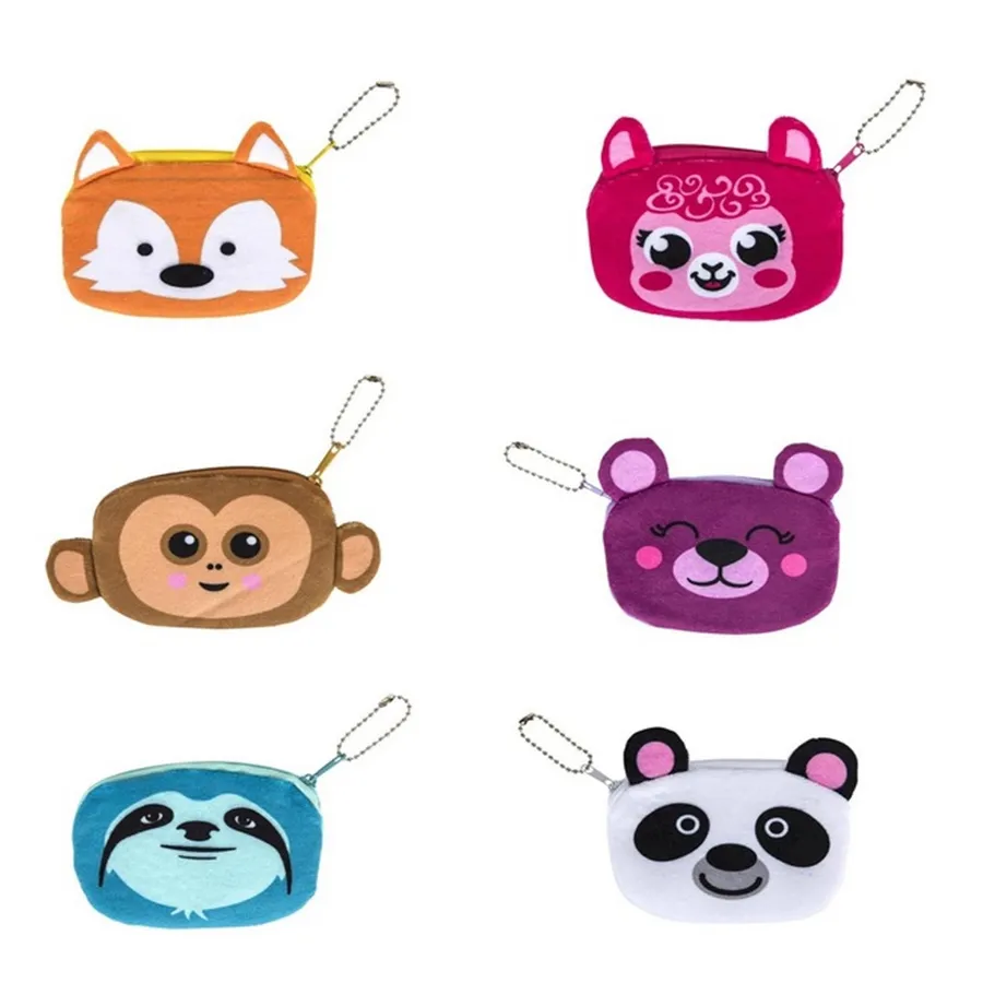 Keeraft Animal Coin Purse 3 1/2-Inch Zipper Closure (MOQ-12) — wholesale Bags & Backpacks by the case