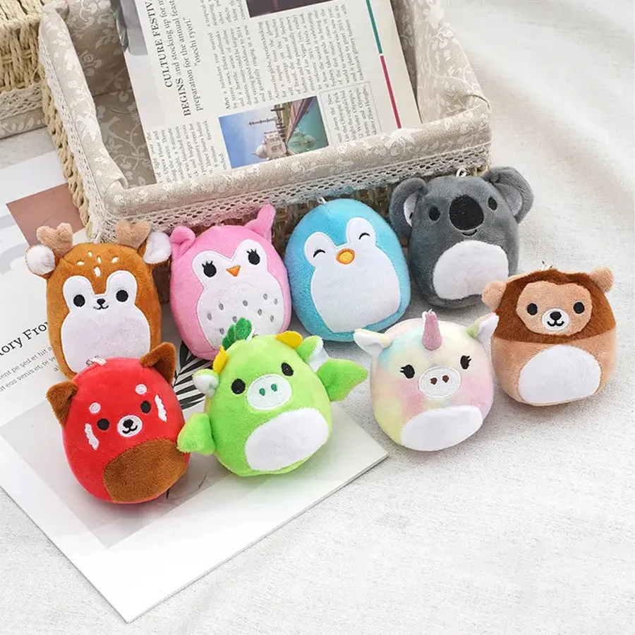 Cute Plush Animal Keychain Assortment - Soft Mini Stuffed Toy Backpack Charms for Kids — wholesale Plush & Squishies by the case