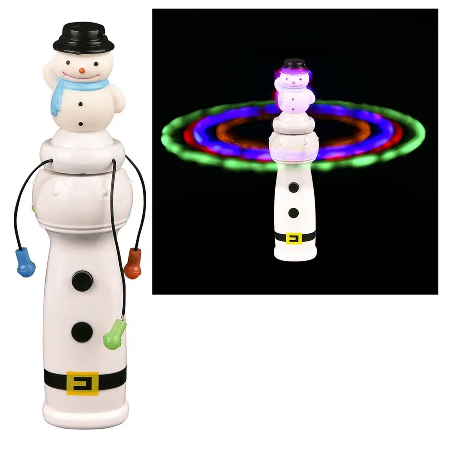 Snowman Light-Up Spinning Wand Kids Toy — wholesale Toys & Games by the case