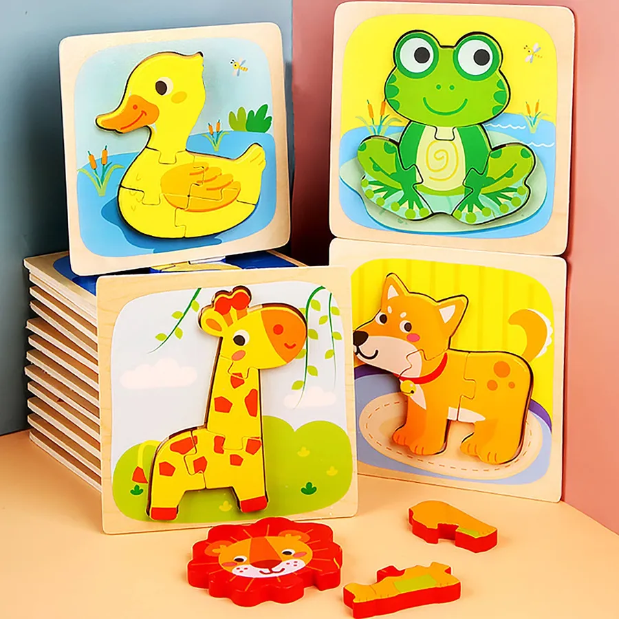 Multicolor Jigsaw Wood Puzzles In Bulk — wholesale Toys & Games by the case