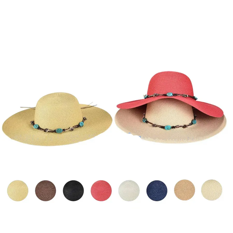 Ladies Fashion Floppy Straw Hats - Assorted — wholesale Apparel & Accessories by the case
