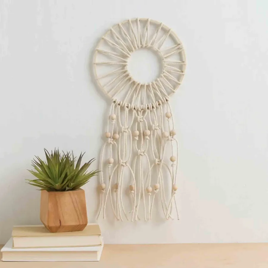 Leisure Arts Macramé Dreamcatcher For Home Décor — wholesale Home & Décor by the case