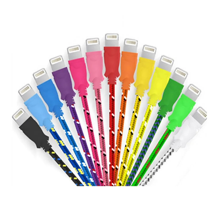 6 Foot Lightning USB iPhone Charger Cord - Assorted — wholesale Tech & Gadgets by the case