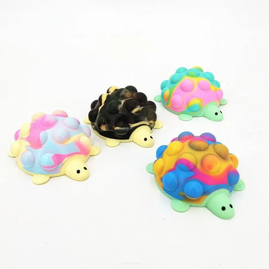 Turtle Style Pop It Fidget Keychain For Backpacks & Keys — wholesale Fidgets & Sensory by the case