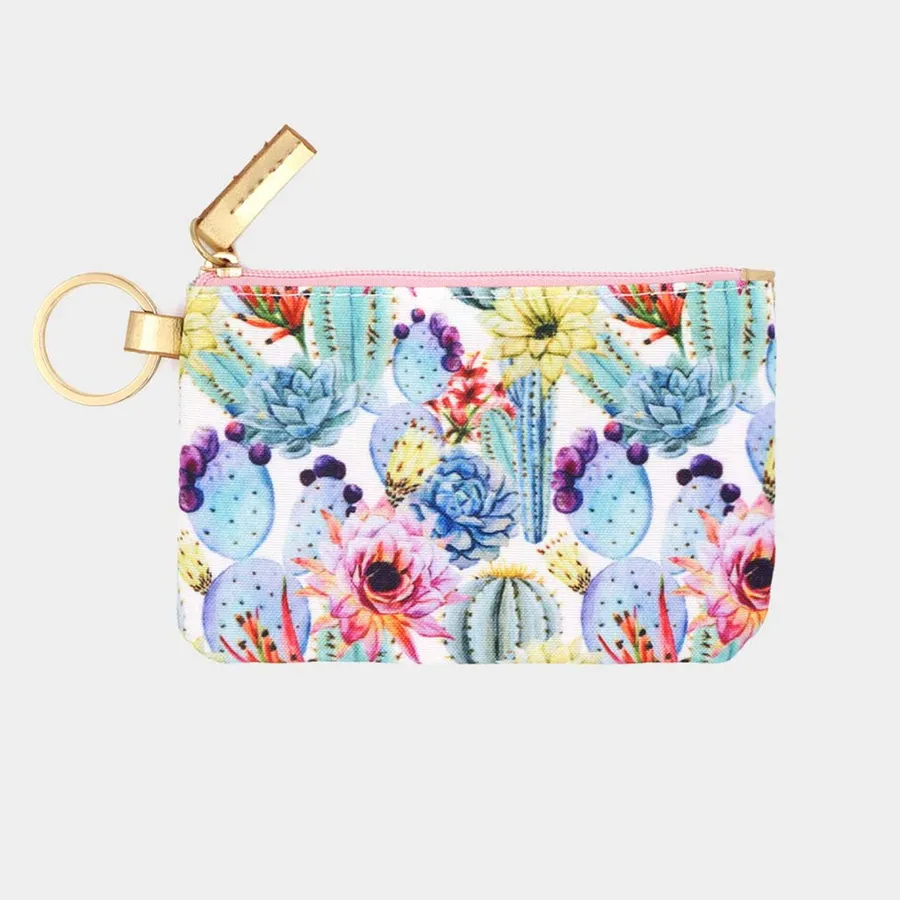 Easter Cactus Printed Patterned Portable ID Wallet — wholesale Seasonal & Holiday by the case