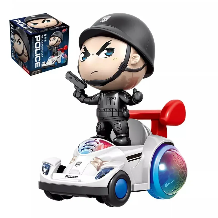 Rotating Police Light & Music Car Toy In Bulk — wholesale Toys & Games by the case