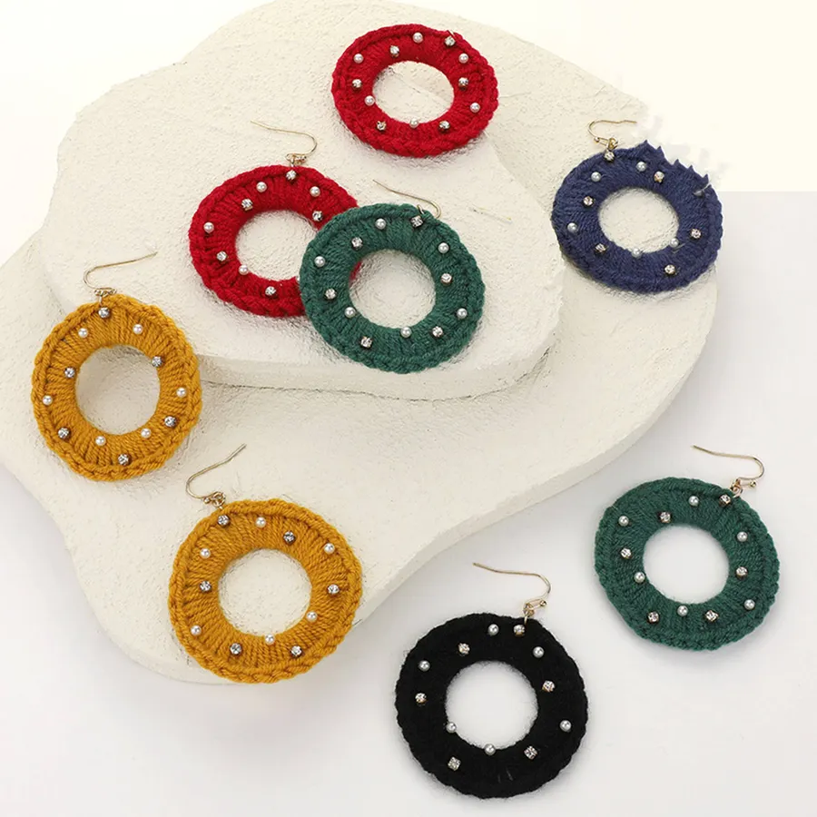 Thread Wrapped Dangle Earrings For Women's - Assorted — wholesale Apparel & Accessories by the case