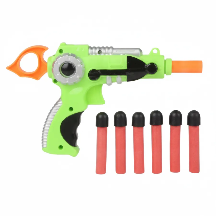 7.5-Inch Foam Dart Blaster - Kids Active Play Toy Shooter for Indoor and Outdoor Games — wholesale Toys & Games by the case