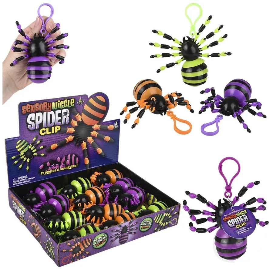 Sensory Toy Wiggle Spider Fidget Clip-On — wholesale Fidgets & Sensory by the case