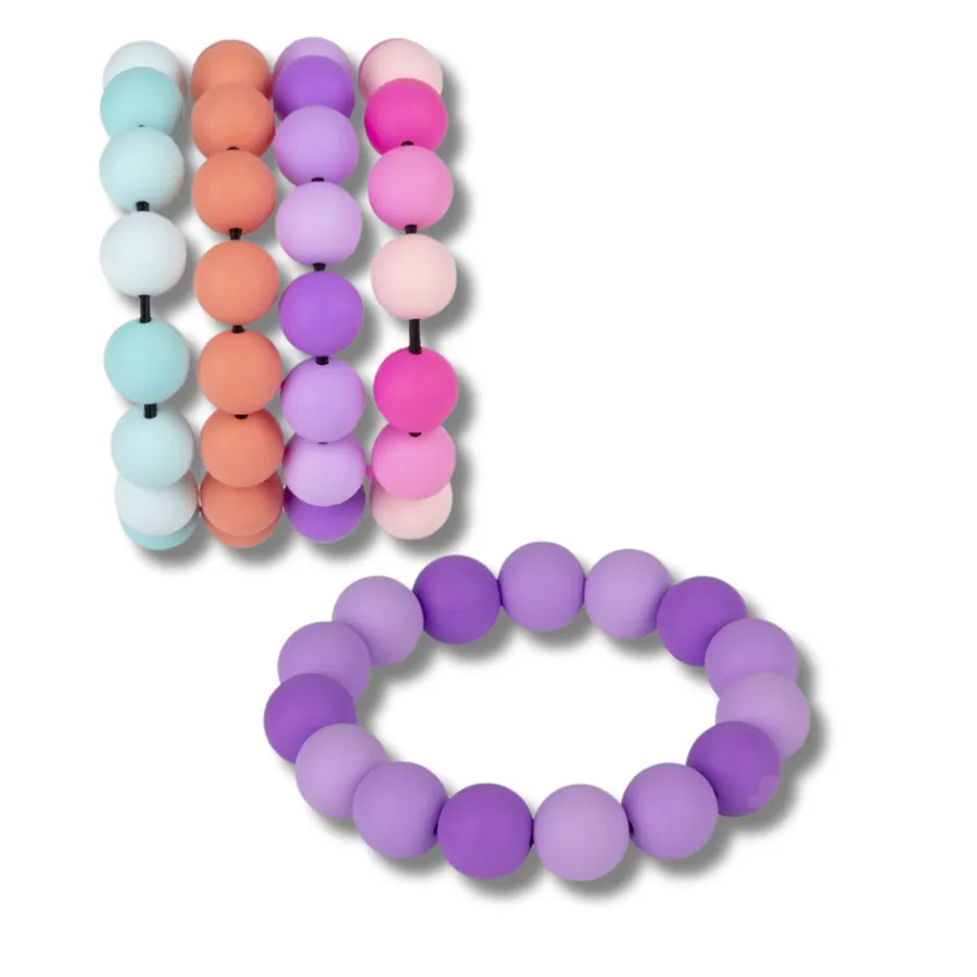 Silicone Beaded Bracelet For Kids - Assorted — wholesale Apparel & Accessories by the case