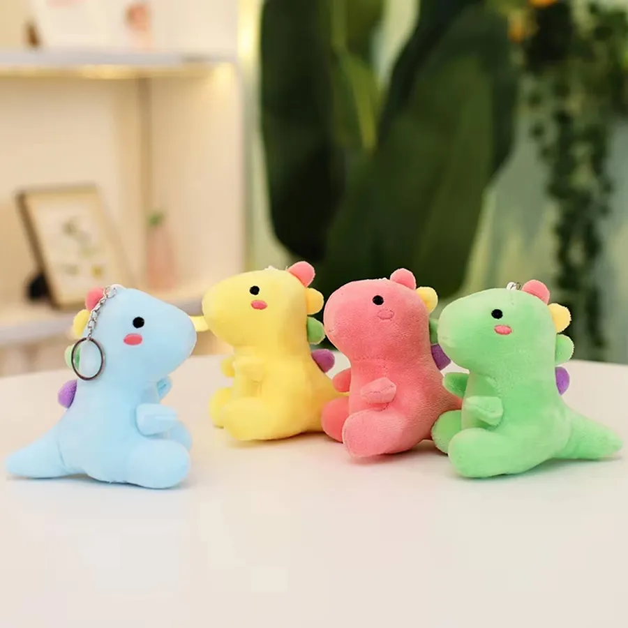Cute Plush Stuffed Mini Dinosaur Keychain Toy - Assorted — wholesale Plush & Squishies by the case