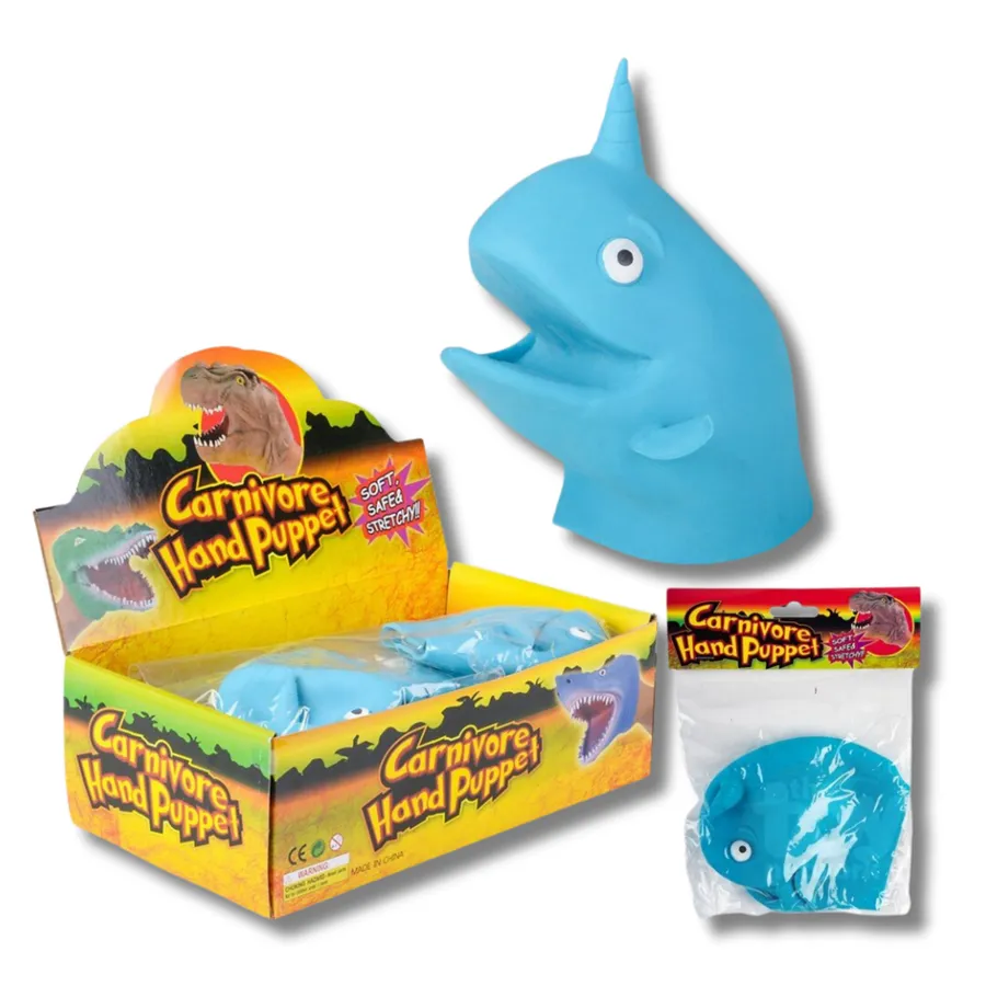 Water Shark Rubber Hand Puppet Toy For Kids — wholesale Toys & Games by the case