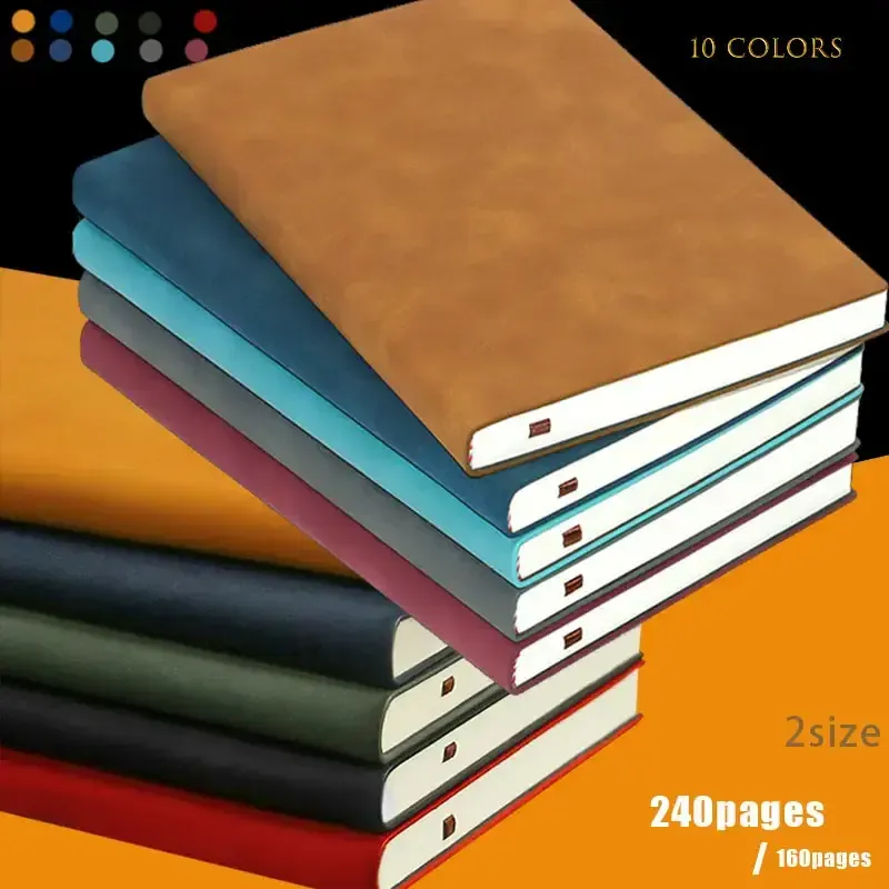 A5 Leather Notebook – 160 Pages Lined Office Journal — wholesale Stationery & Office by the case