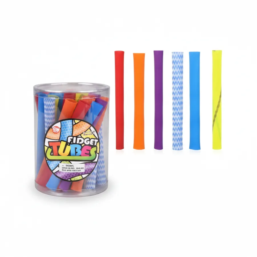 Squishy Sensory Fidget Tube - 5-Inch Stress Relief Squish Toy — wholesale Fidgets & Sensory by the case