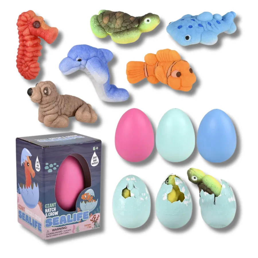 Hatch And Grow Sealife Animal Toy For Kids - Assorted — wholesale Apparel & Accessories by the case