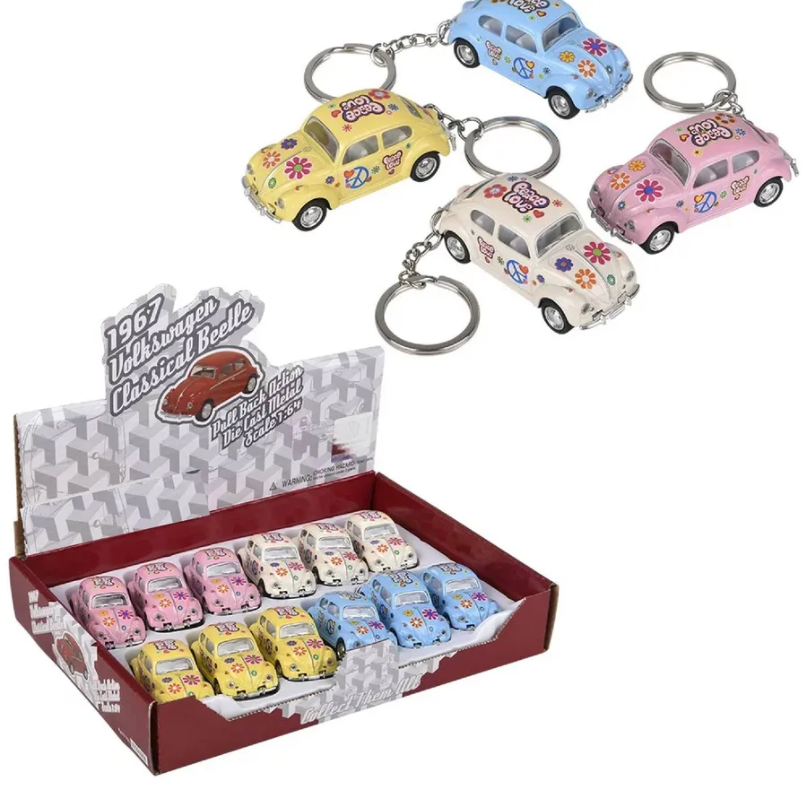 Vintage Pull Back Car Keychain - Retrobility Fidget Toy for Backpacks & Keys (Bulk) — wholesale Fidgets & Sensory by the case