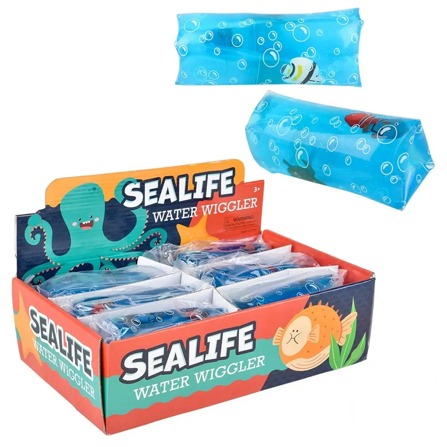 Sensory Toy Jumbo Sealife Water Wiggler Kids Fidget and Squishy Squeeze Toy — wholesale Fidgets & Sensory by the case