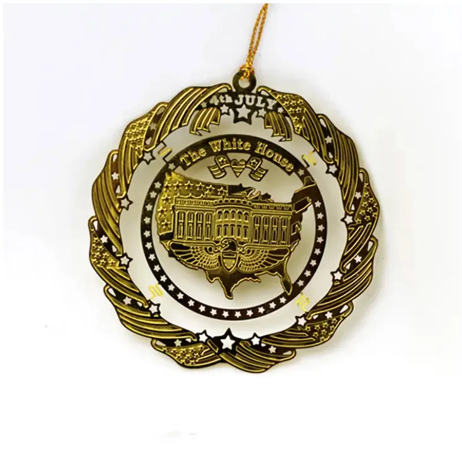 Gold Engraved Souvenir Gift Metal Home Décor — wholesale Home & Décor by the case