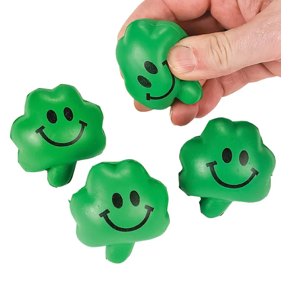 Mini Shamrocks Foam Stress Toy 2" — wholesale Fidgets & Sensory by the case