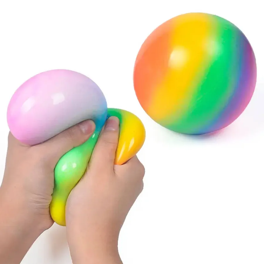 Rainbow Squishy Stress Ball – Kids Fidget Toy Bulk — wholesale Fidgets & Sensory by the case
