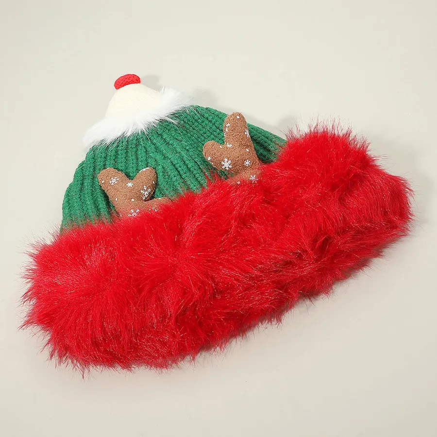 Antlers Christmas Knit Beanie Hat - Assorted — wholesale Seasonal & Holiday by the case