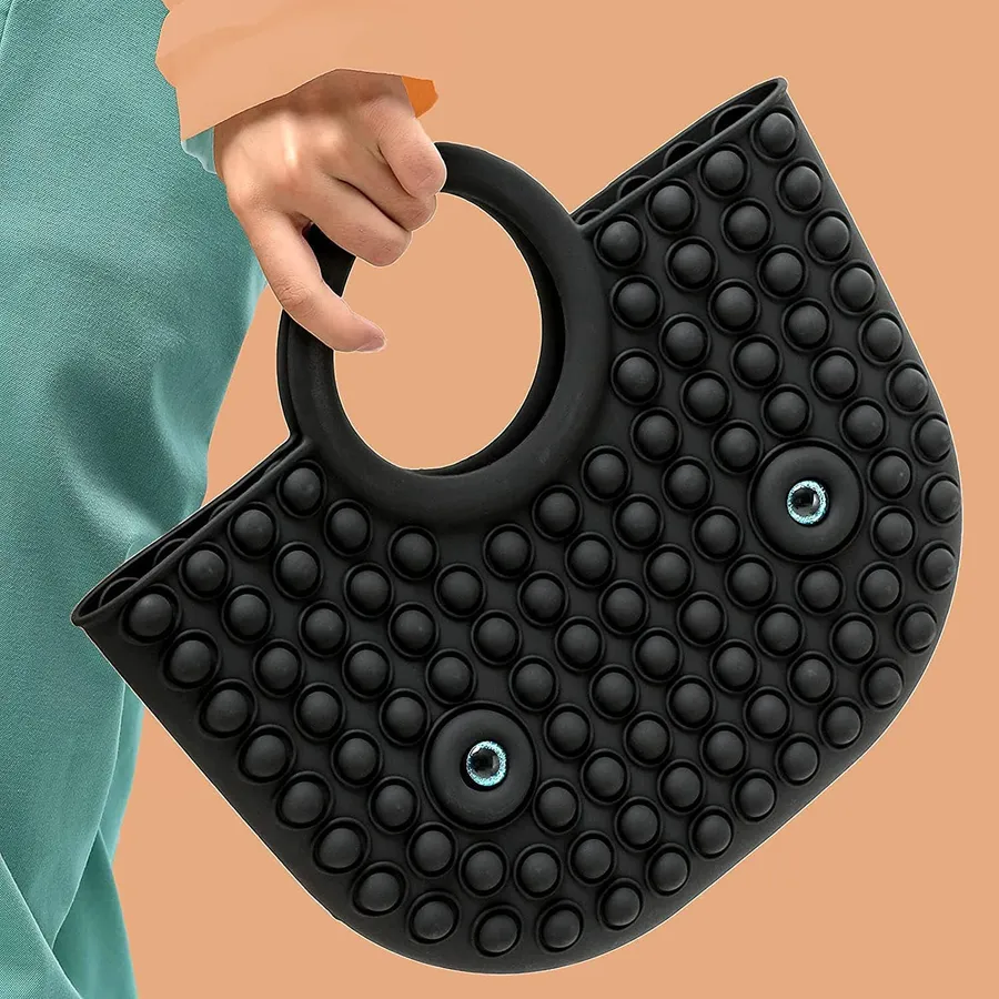 Black Crossbody Pop It Fidget Tote Bag — wholesale Fidgets & Sensory by the case