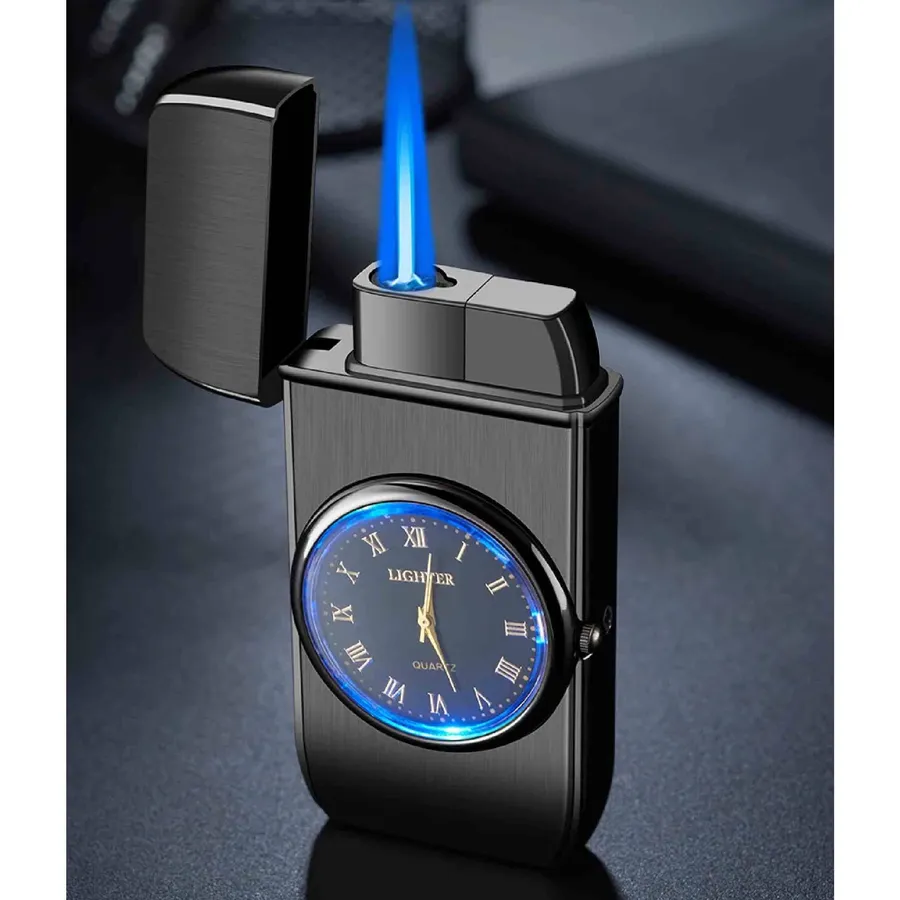Windproof Watch Lighter Metal — Gullee Gadgets Butane Fuel — wholesale Kitchen & Drinkware by the case