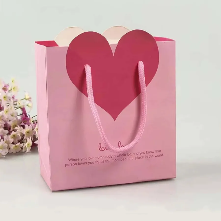 Paper Gift Bags with Handle For Valentines — wholesale Seasonal & Holiday by the case
