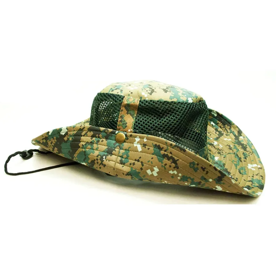 Desert Digital Camouflage Mesh Bucket Hat - Assorted — wholesale Apparel & Accessories by the case