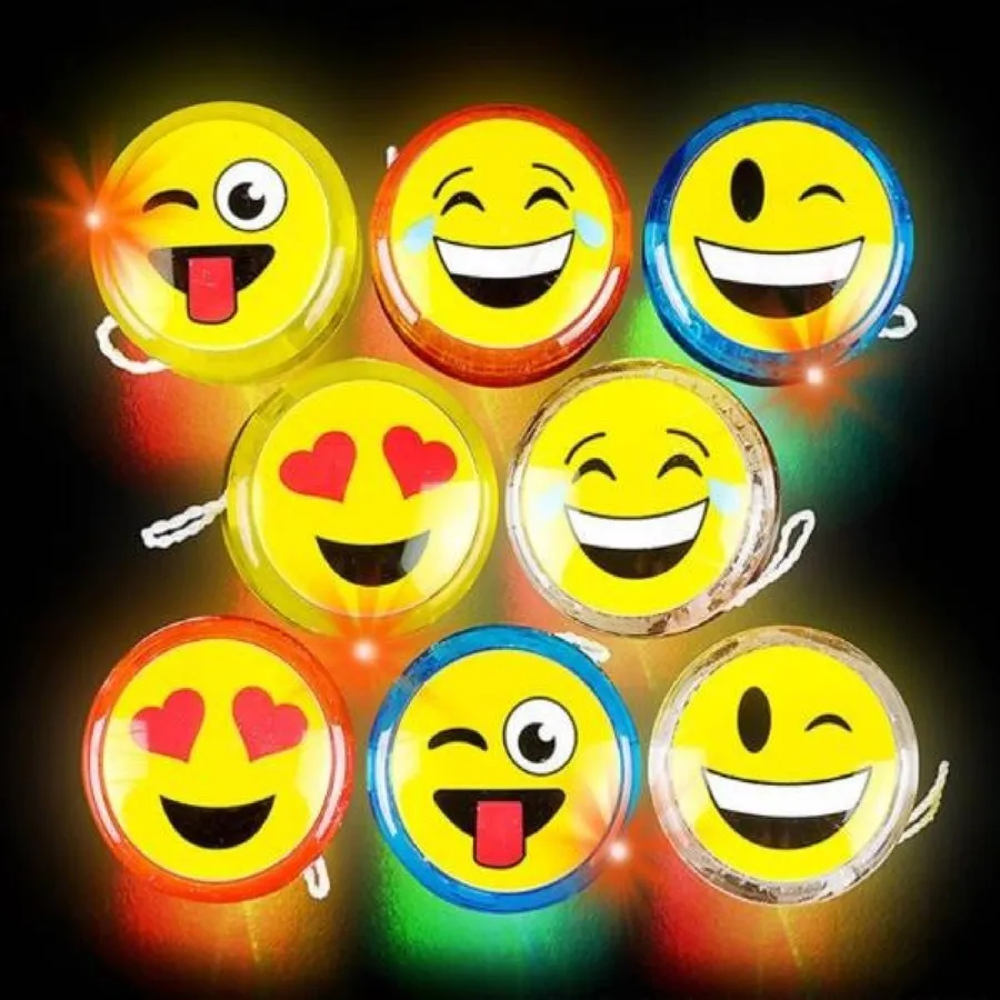 Light Up Emoticon Assorted Yoyos — wholesale Toys & Games by the case