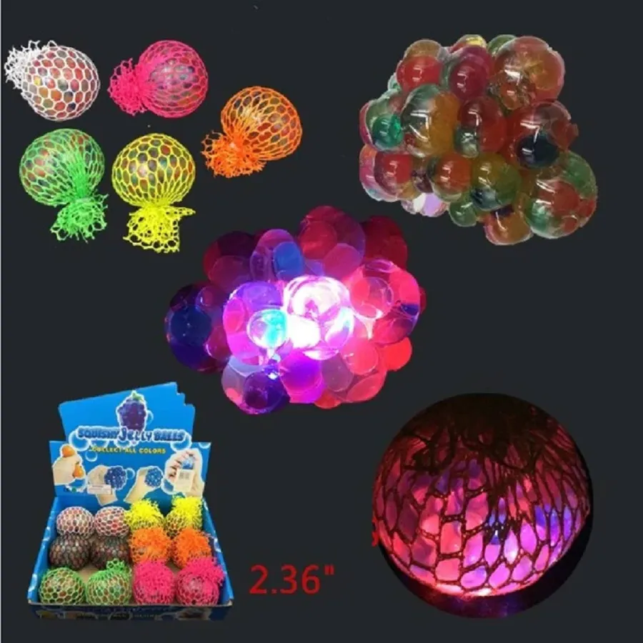 Light Up Squishy Mesh Balls for Kids — wholesale Plush & Squishies by the case